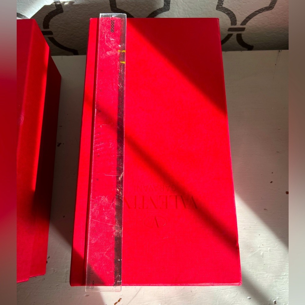 Empty Valentino Shoe Box